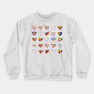 Pride Hearts Crewneck Sweatshirt